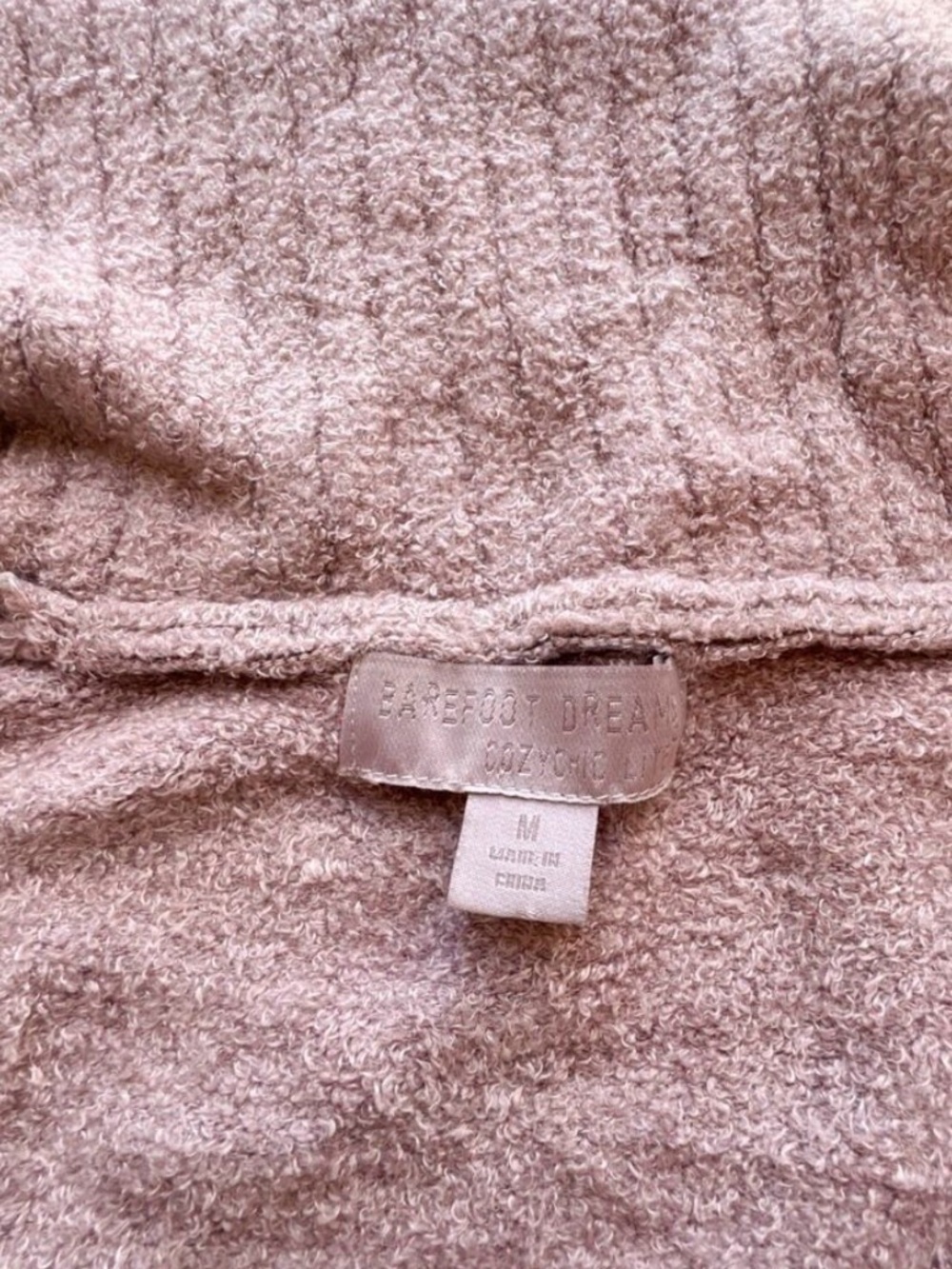 Barefoot Dreams Cowl Neck Sweater in Dusty Rose - Picture 4 of 9